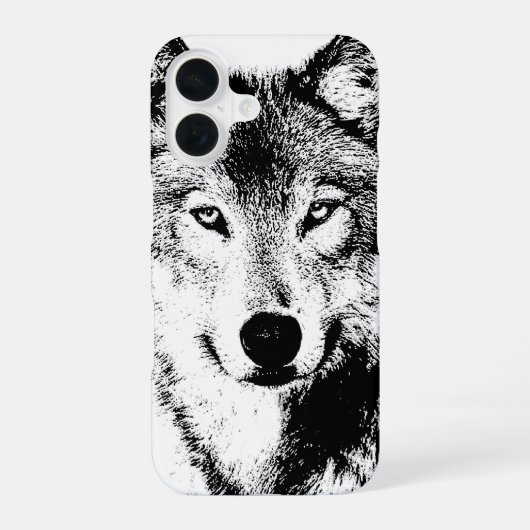 ウルフ iPhone 16ケース (裏面)