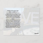 ウルフLOVEworksのサイン ポストカード (裏面)