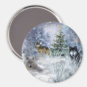 ウルブアットクリスマスアウィンターワンダーランド冷蔵庫 マグネット (正面/裏面)