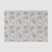 ウルブスウィンタースノー絵を描ズオリジナルワイルドライフアート 薄葉紙 (正面)