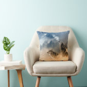 ウルブズインザスノー装飾用クッション クッション (椅子)