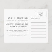 ウルブズインスノーハローウィンパーティ招待状 インビテーションポストカード (裏面)