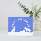 ウルブズインスノーハローウィンパーティ招待状 インビテーションポストカード (スタンド正面)