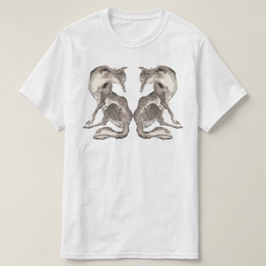 ウルブズ・アート・グラフィック Tシャツ (デザイン正面)