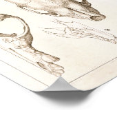 ウルベリンスカル獣医解剖学プリント ポスター (角)