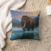 ウルマンモスとロッキー山脈 クッション (ブランケット)