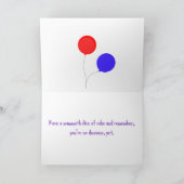 ウルマンモスと恐竜カスタマイズ生誕生日 カード (内部)