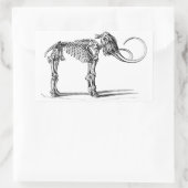 ウルマンモススケルトンシール 長方形シール (バッグ)