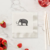 ウルマンモスプリヒストリックゾウ 縁ありカクテルナプキン (インサイチュ)