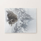 ウルマンモス先史時代の動物の氷河期 ジグソーパズル (横)