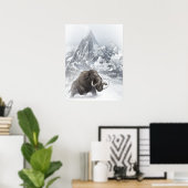 ウルマンモス先史時代の動物の氷河期 ポスター (ホームオフィス)