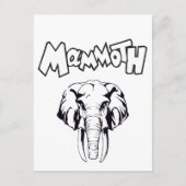 ウルマンモス先史時代の動物の氷河期 ポストカード (正面)