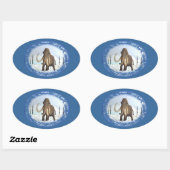 ウルマンモス 楕円形シール (シート)