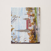 ウルム大聖堂ドイツタウンスケープ絵画アクリル ジグソーパズル (縦)