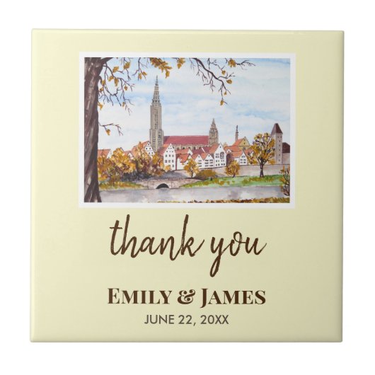 ウルム結婚ミンスタードイツFarida Greenfield タイル (正面)