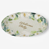 ウルリーランバート9"ラムディナープレート – ベビーシャワー ペーパープレート (アングル)