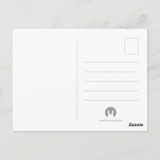 ウルルエアーズロックオーストラリアのはがき ポストカード (裏面)