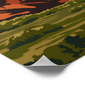 ウルルカタジュタナショナルパークオーストラリアヴィンテージ ポスター (角)