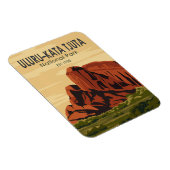 ウルルカタジュタナショナルパークオーストラリアヴィンテージ マグネット (右側)