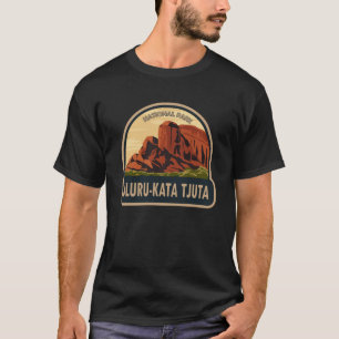 ウルル – カタジュタ国立公園オーストラリアのエンブレム Tシャツ