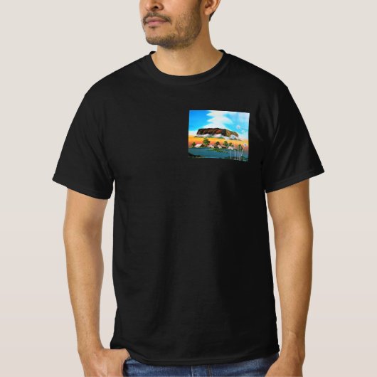 ウルル・・・・聖なる雲立ち上る Tシャツ (正面)
