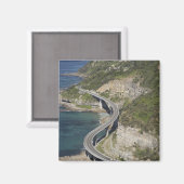 ウルロングオン近海の崖の橋の空中眺め マグネット (正面/裏面)