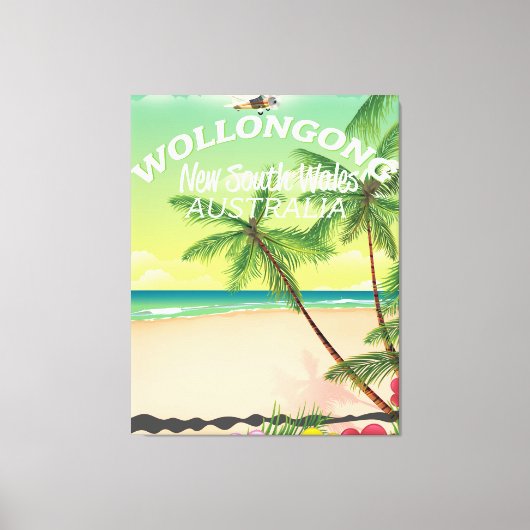 ウルロングニューサウスウェールズ州 キャンバスプリント (正面)