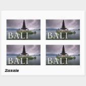 ウルンダヌテンプル |バリ,インドネシア 長方形シール (シート)