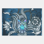 ウル素晴らしフ、線形デザイン ラッピングペーパーシート (正面3)