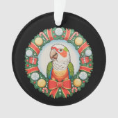 ウロコインコのクリスマスリース オーナメント (正面)