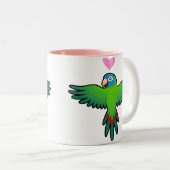 ウロコインコ / ローリキート / インコの愛情 ツートーンマグカップ (正面右)