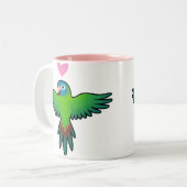 ウロコインコ / ローリキート / インコの愛情 ツートーンマグカップ (正面左)