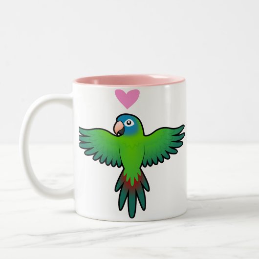 ウロコインコ / ローリキート / インコの愛情 ツートーンマグカップ (左)