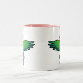 ウロコインコ / ローリキート / インコの愛情 ツートーンマグカップ (中央)