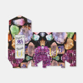 ウロック！カラフル宝石のお願い箱パーソナライズされた フェイバーボックス (折り畳みなし)