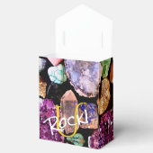 ウロック！カラフル宝石のお願い箱パーソナライズされた フェイバーボックス (オープン)