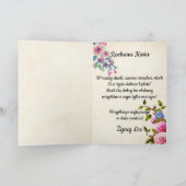 ウロディニーパーソナライズされた – ポーランドの誕生日カード カード (内部)