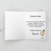 ウロディニーパーソナライズされた – ポーランドの誕生日カード カード (内部)