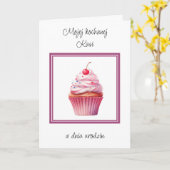 ウロディニーパーソナライズされた – ポーランドの誕生日カード カード (黄色い花)