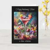 ウロディニーパーソナライズされた – ポーランドの誕生日カード カード (黄色い花)