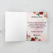 ウロディニーパーソナライズされた – ポーランドの誕生日カード カード (内部)