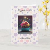 ウロディニーパーソナライズされた – ポーランドの誕生日カード カード (黄色い花)