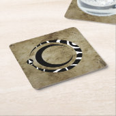ウロボロスとムーン スクエアペーパーコースター (アングル)
