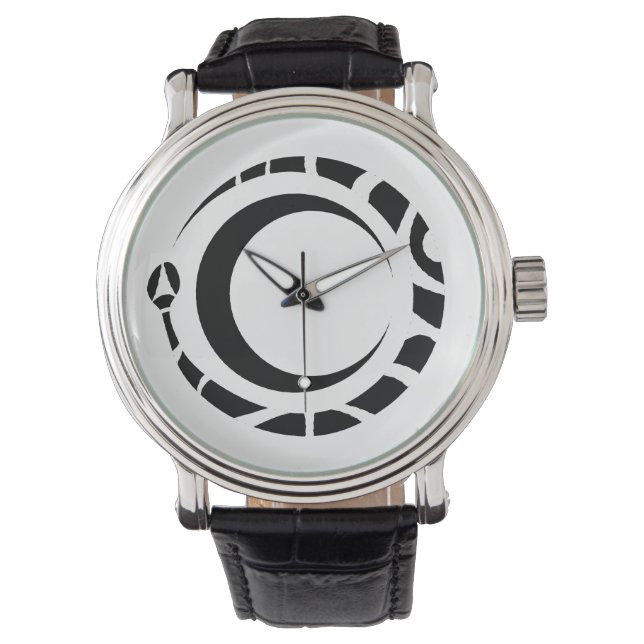ウロボロスとムーン 腕時計 (正面)
