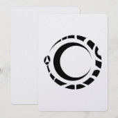 ウロボロスと月  Pagani ウィッカ アルケミア 招待状 (正面/裏面)