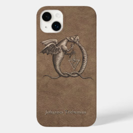 ウロボロスフェイクドラゴンズ – 革（名前あり） Case-Mate iPhone 14 PLUSケース