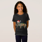 ウロマスタイックスクリスマスライトサンタハットダブリザードM Tシャツ (正面フル)