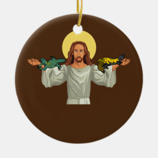 ウロマスチックス爬虫類とげのある尾トカゲGecko Mom セラミックオーナメント