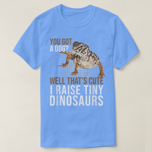 ウロマスティー得あなたは犬の小さな恐竜ペットDabb Liz Tシャツ (デザイン正面)