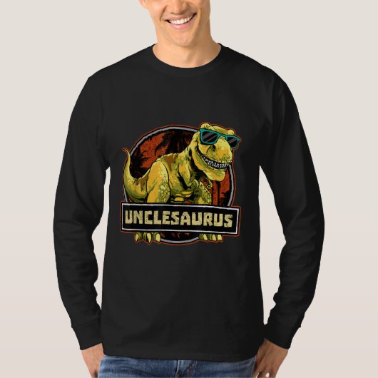 ウンクレサウルスTレックスアンクルサウルス恐竜 Tシャツ (正面)